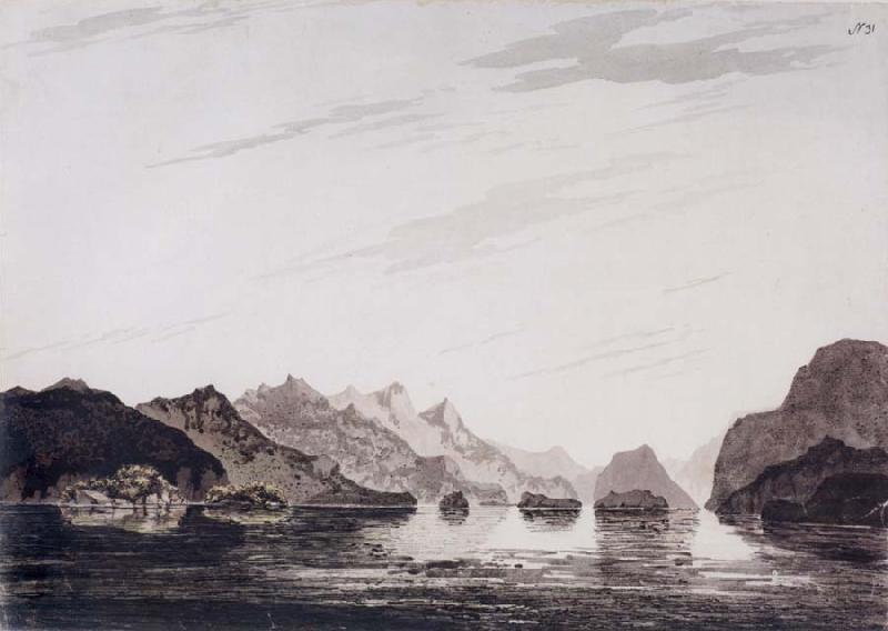 unknow artist In Dusky Bay,New Zealand March 1773 oil painting picture